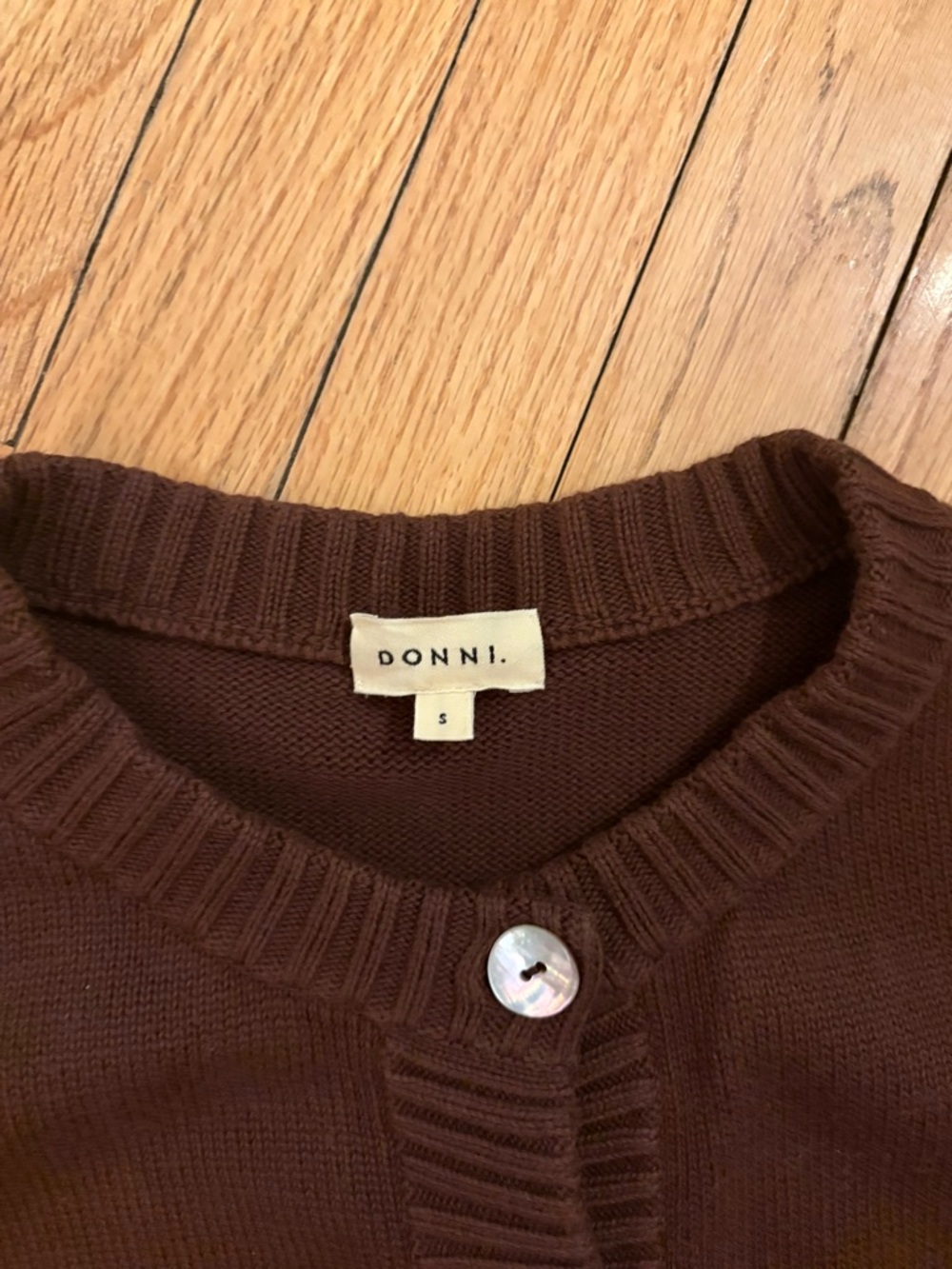 DONNI The Cotton Knit Cardigan - Picture 2 of 3